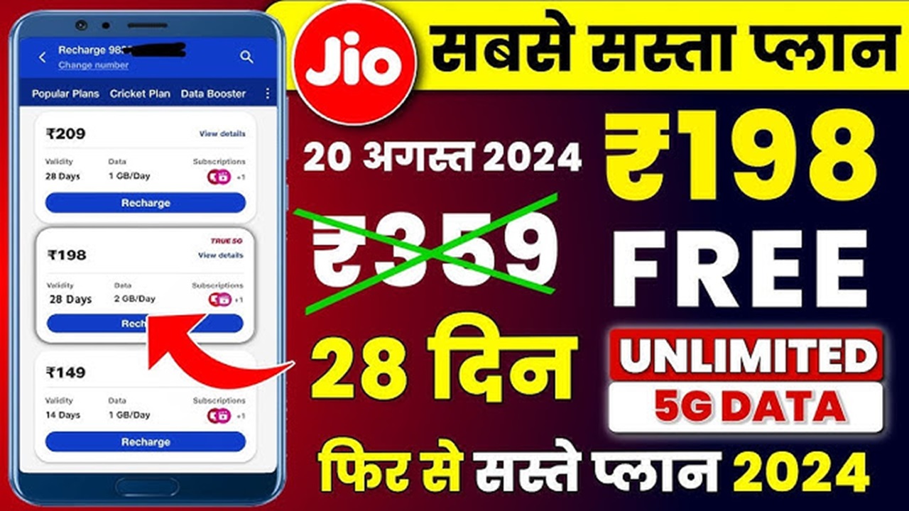 Jio's new 28 day recharge plan